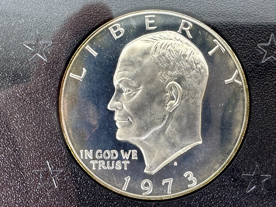 1973 S Eisenhower United States Proof Silver Dollar [Photo 3]