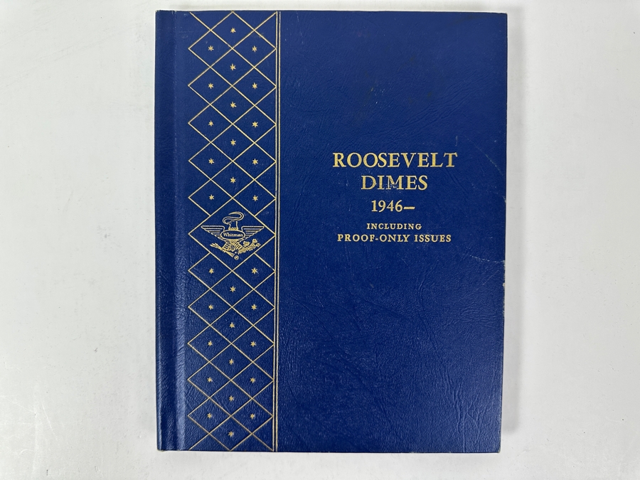 Complete Roosevelt Silver Dime Collection From 1946 To 1974 (1946-1964 Are Silver Dimes) - 65 Total Dimes On 3 Pages - See Photos For Details [Photo 21]