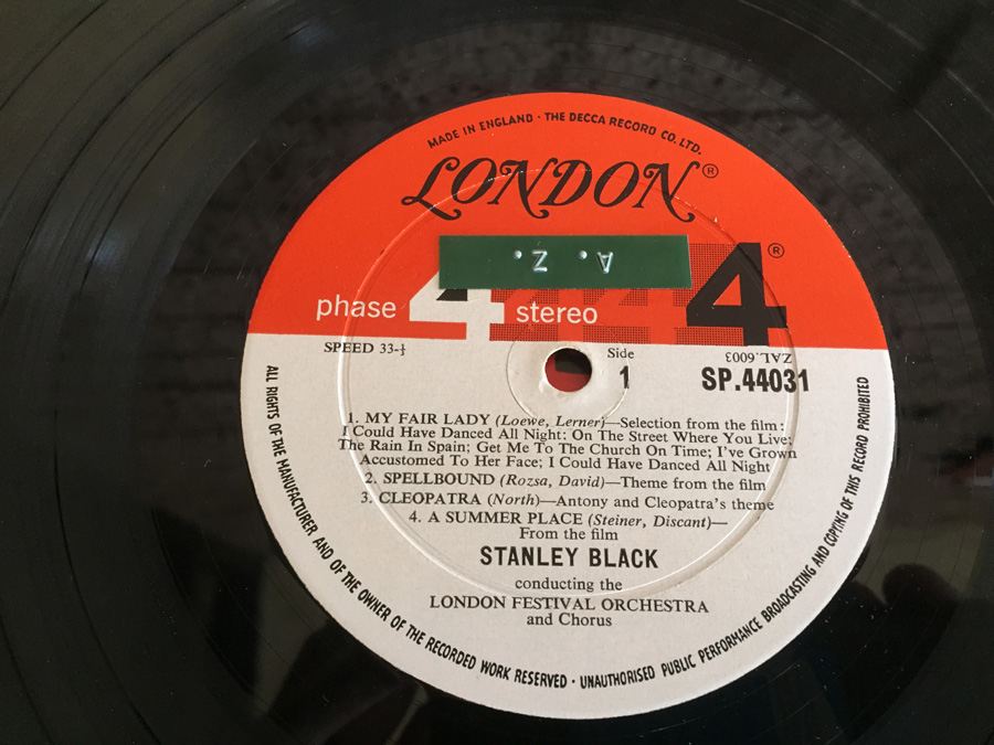 Stanley Black Conducting London Festival Orchestra & Chorus, The - Film Spectacular Volume II - London Records ‎- SP 44031 [Photo 5]