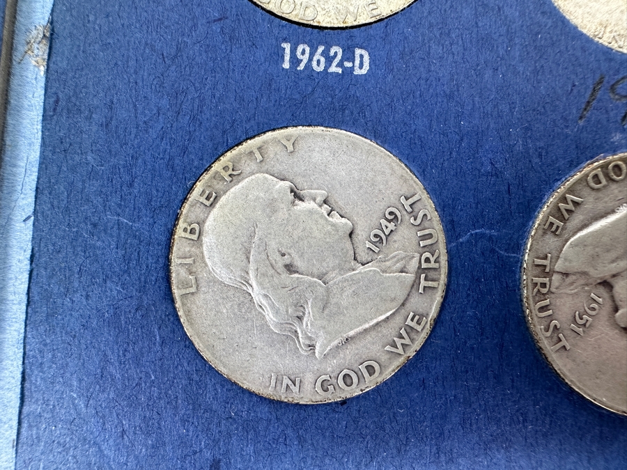 Silver Franklin Half Dollars Collection From 1948 To 1963 With Duplicates - 32 Total Silver Franklin Half Dollars - See Photos [Photo 19]
