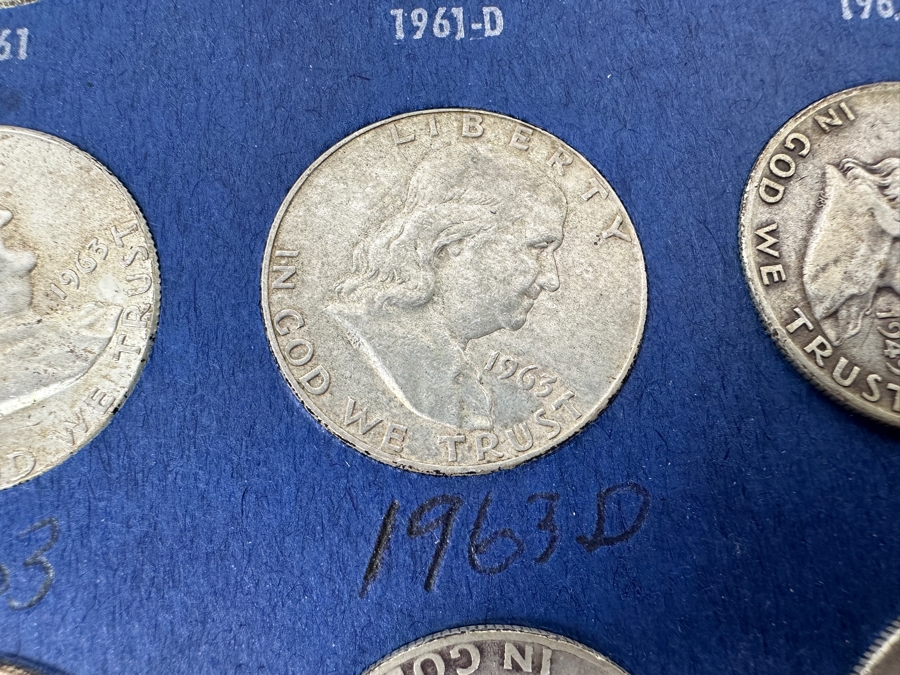 Silver Franklin Half Dollars Collection From 1948 To 1963 With Duplicates - 32 Total Silver Franklin Half Dollars - See Photos [Photo 17]