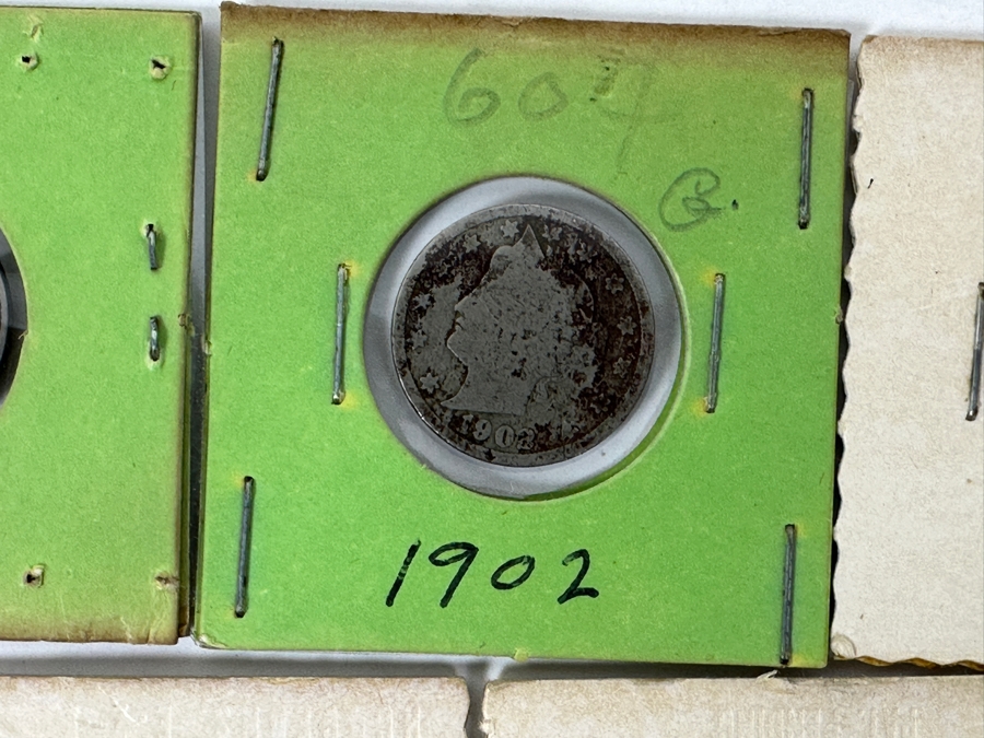 Liberty Head V Nickels: (1) 1888, (1) 1902, (2) 1903 & (1) 1909 - 5 Total Nickels - See Photos For Details [Photo 6]