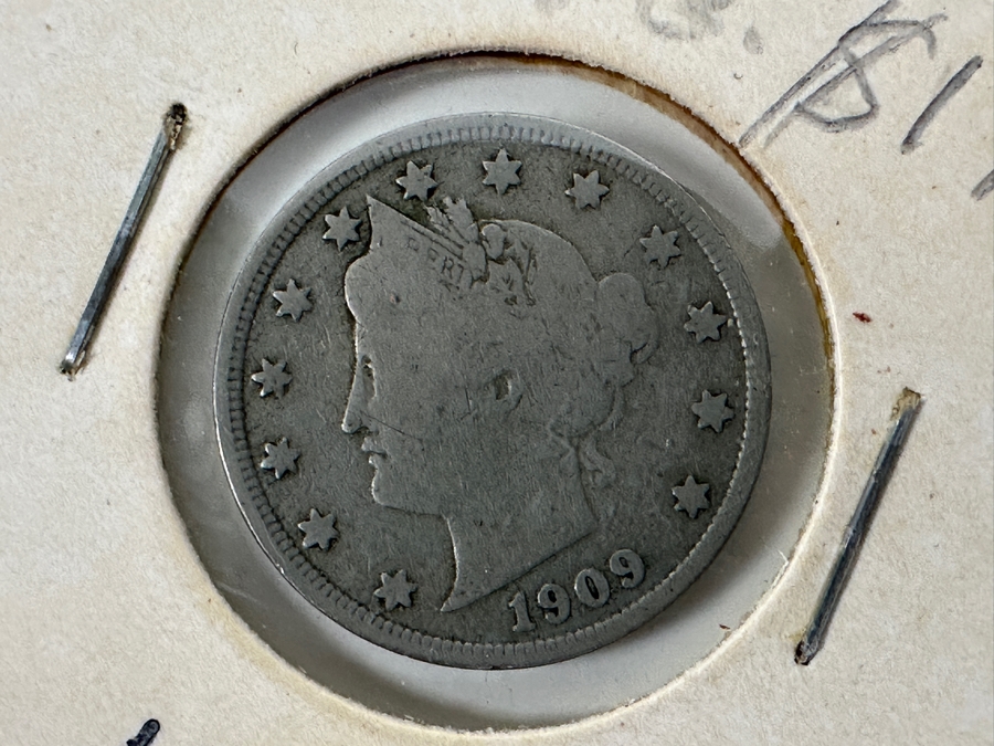 Liberty Head V Nickels: (1) 1888, (1) 1902, (2) 1903 & (1) 1909 - 5 Total Nickels - See Photos For Details [Photo 16]