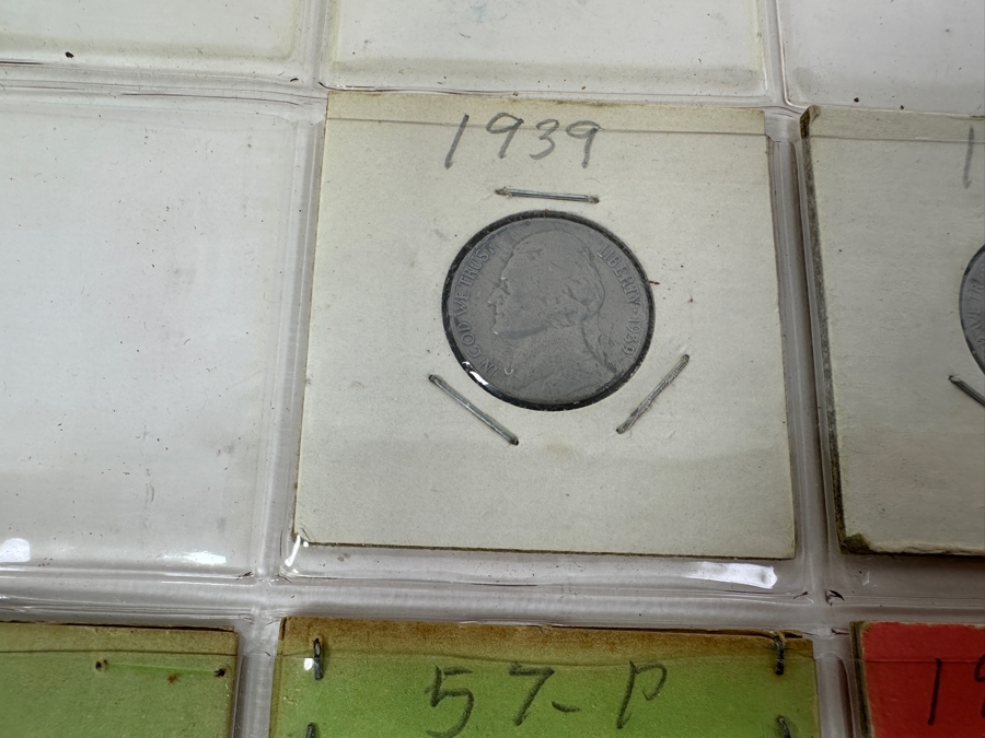 Jefferson Nickels From 1939-1962 - Total Of 14 Nickels - See Photos For Details [Photo 2]