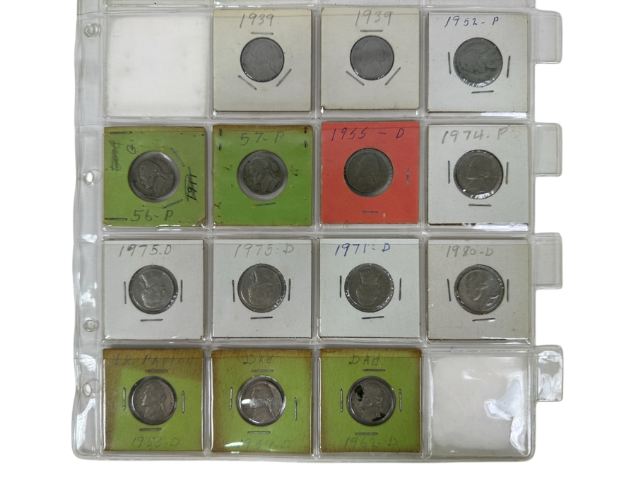 Jefferson Nickels From 1939-1962 - Total Of 14 Nickels - See Photos For Details