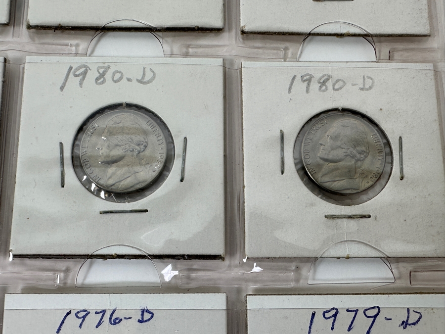 Jefferson Nickels From 1973-1980 - Total Of 20 Nickels - See Photos For Details [Photo 7]