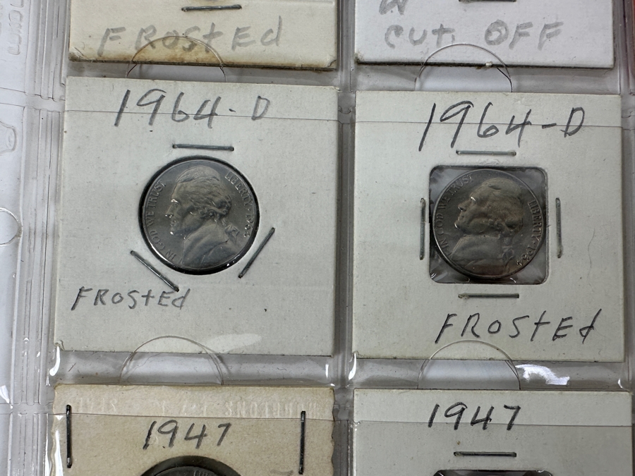 Coin Collection Featuring Silver Roosevelt Dimes, Jefferson Nickels And A Penny - 20 Coins Total - See Photos For Details [Photo 6]