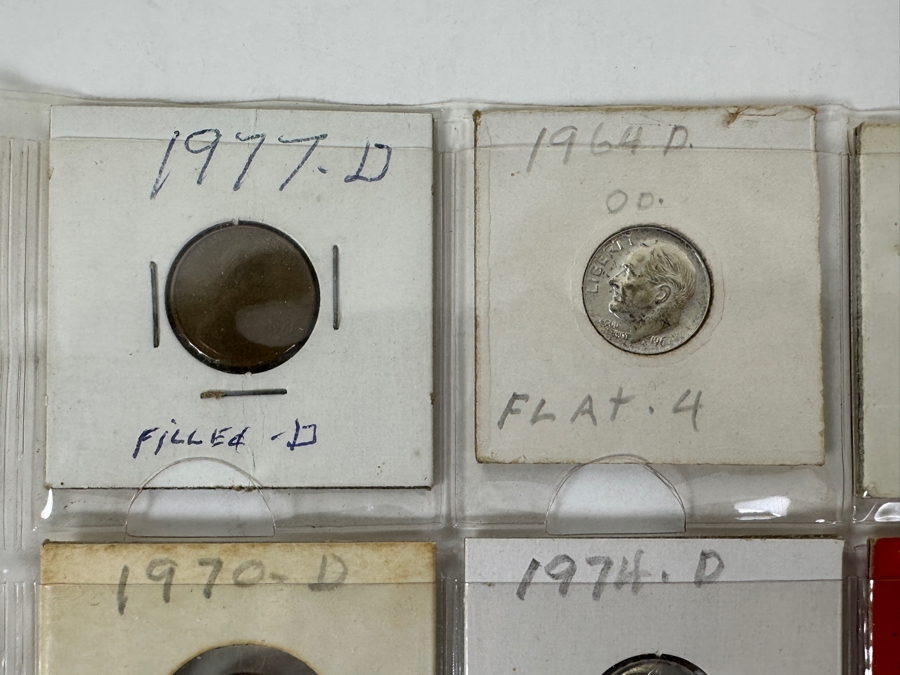 Coin Collection Featuring Silver Roosevelt Dimes, Jefferson Nickels And A Penny - 20 Coins Total - See Photos For Details [Photo 2]