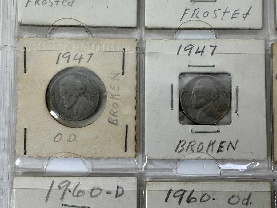 Coin Collection Featuring Silver Roosevelt Dimes, Jefferson Nickels And A Penny - 20 Coins Total - See Photos For Details [Photo 8]