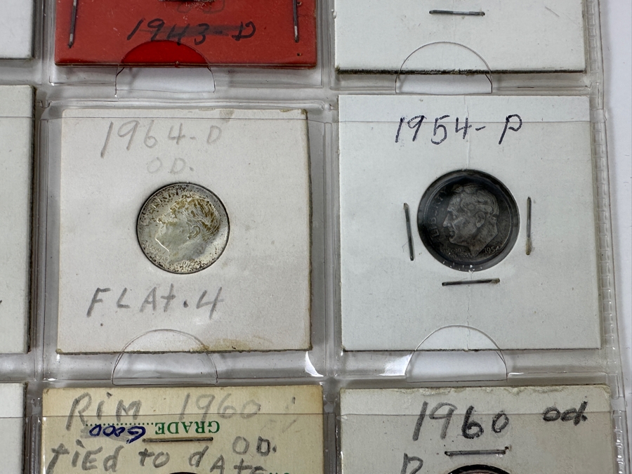 Coin Collection Featuring Silver Roosevelt Dimes, Jefferson Nickels And A Penny - 20 Coins Total - See Photos For Details [Photo 7]
