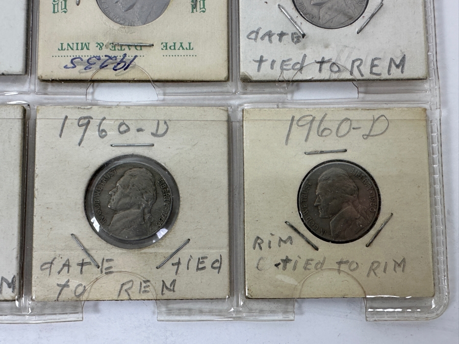 Coin Collection Featuring Silver Roosevelt Dimes, Jefferson Nickels And A Penny - 20 Coins Total - See Photos For Details [Photo 11]