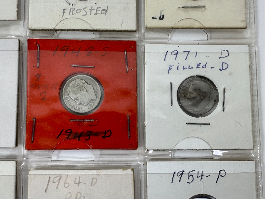 Coin Collection Featuring Silver Roosevelt Dimes, Jefferson Nickels And A Penny - 20 Coins Total - See Photos For Details [Photo 5]