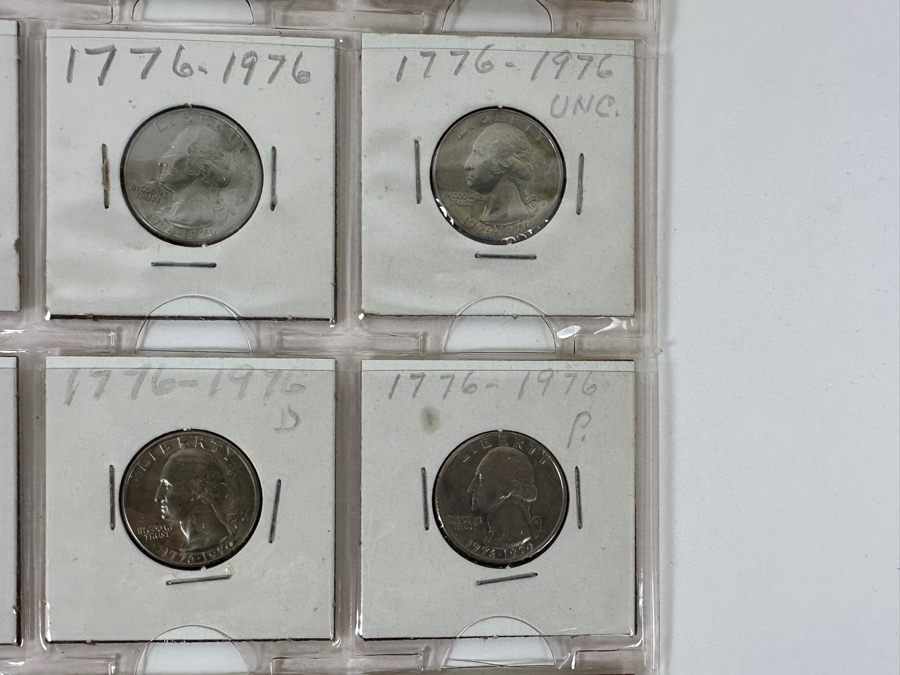 Coin Collection Featuring Silver Washington Quarters And Bicentennial Quarters - 20 Coins Total - See Photos For Details [Photo 8]