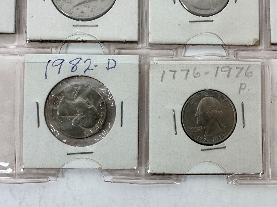 Coin Collection Featuring Kennedy Half Dollars And Washington Quarters - 17 Coins Total - See Photos For Details [Photo 11]