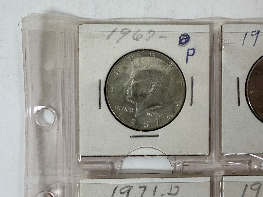 Coin Collection Featuring Kennedy Half Dollars And Washington Quarters - 17 Coins Total - See Photos For Details [Photo 2]