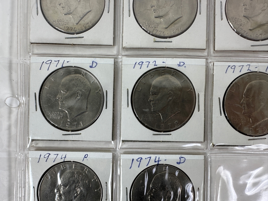 (14) Eisenhower Dollars Of Various Years From 1971-1978 - See Photos For Details [Photo 4]