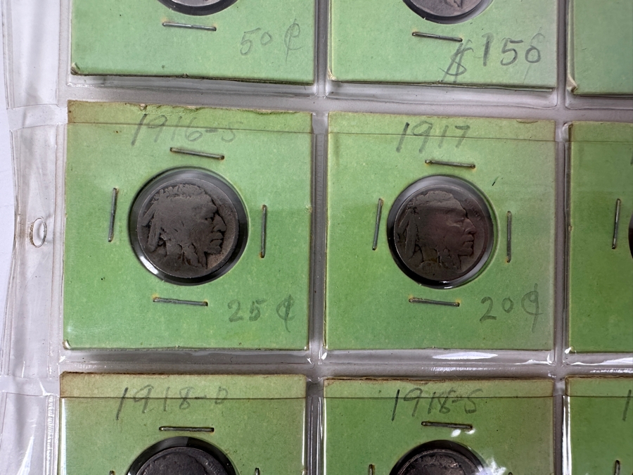 (20) Buffalo Indian Head Nickel Coins Collection Featuring Some Nice Coins - See Photos For Years Including 1914-D, 1914-S, 1915-D, 1918-S, 1919-D, 1919-S And More - See Photos For Details [Photo 9]