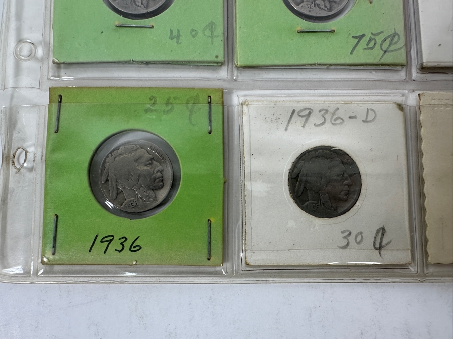 (20) Buffalo Indian Head Nickel Coins Collection Featuring Some Nice Coins - See Photos For Years Including 1923-S, 1925-S, 1928-S, 1936-D, 1936-D And More - See Photos For Details [Photo 15]