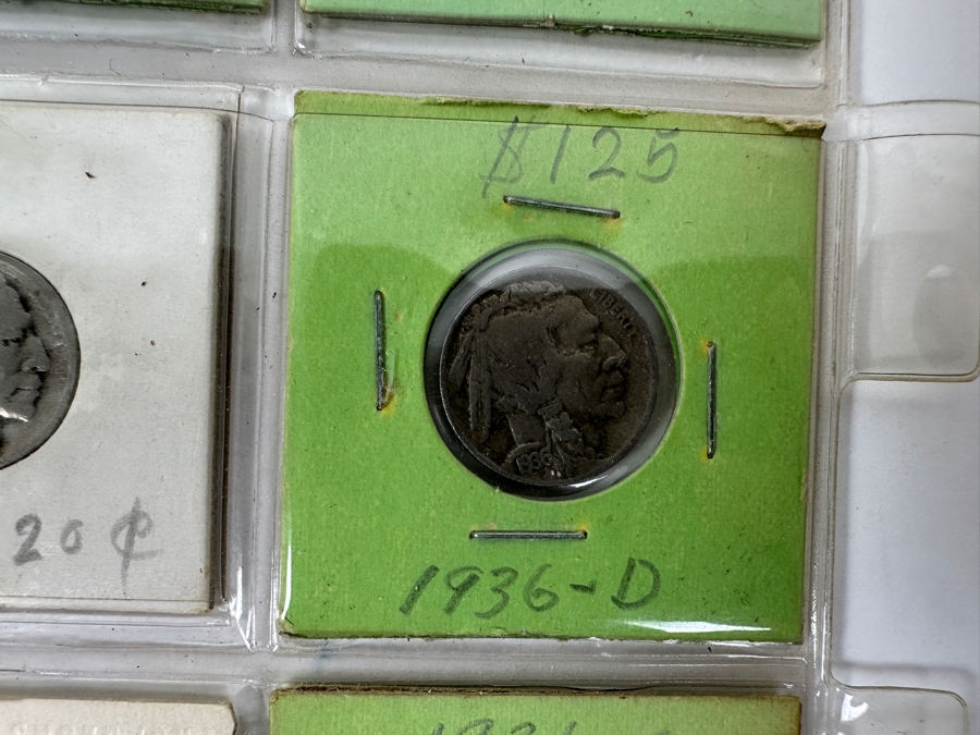 (20) Buffalo Indian Head Nickel Coins Collection Featuring Some Nice Coins - See Photos For Years Including 1923-S, 1925-S, 1928-S, 1936-D, 1936-D And More - See Photos For Details [Photo 11]