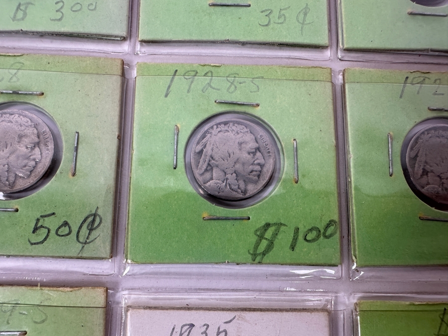 (20) Buffalo Indian Head Nickel Coins Collection Featuring Some Nice Coins - See Photos For Years Including 1923-S, 1925-S, 1928-S, 1936-D, 1936-D And More - See Photos For Details [Photo 7]