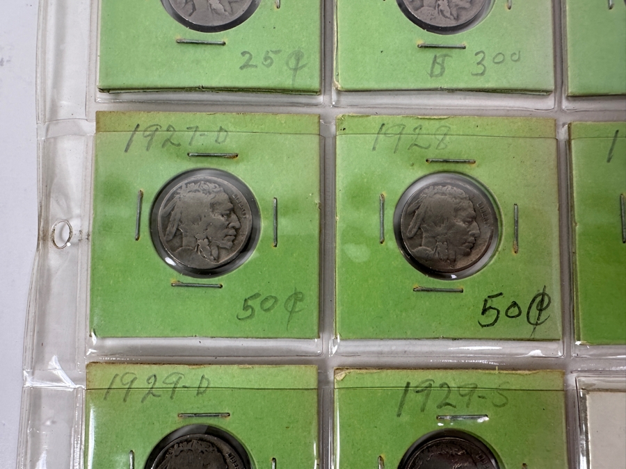 (20) Buffalo Indian Head Nickel Coins Collection Featuring Some Nice Coins - See Photos For Years Including 1923-S, 1925-S, 1928-S, 1936-D, 1936-D And More - See Photos For Details [Photo 8]