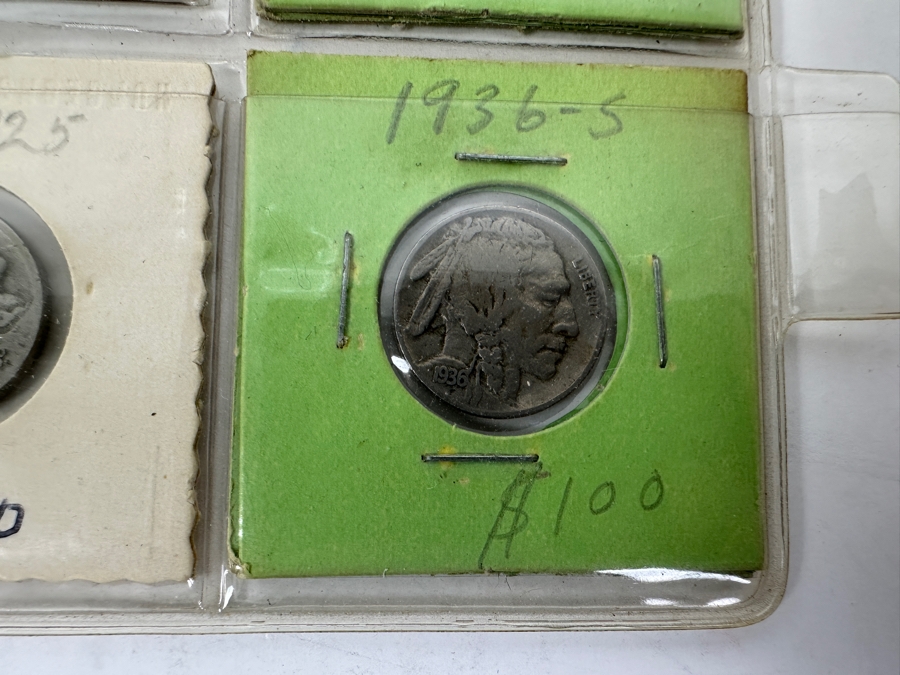 (20) Buffalo Indian Head Nickel Coins Collection Featuring Some Nice Coins - See Photos For Years Including 1923-S, 1925-S, 1928-S, 1936-D, 1936-D And More - See Photos For Details [Photo 13]