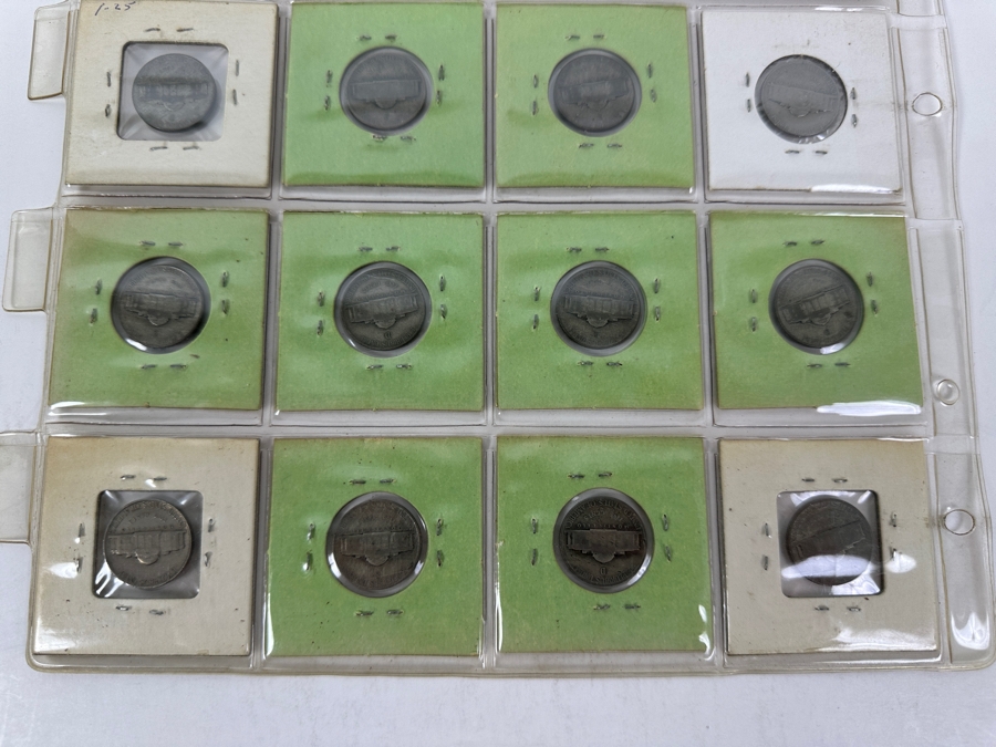 (20) Jefferson Nickel Coins Collection From 1939-1946 Including A 1943-D LARGE D Silver Jefferson Nickel And Other Silver Era Nickels From 1942-1945 - See Photos For Details [Photo 18]