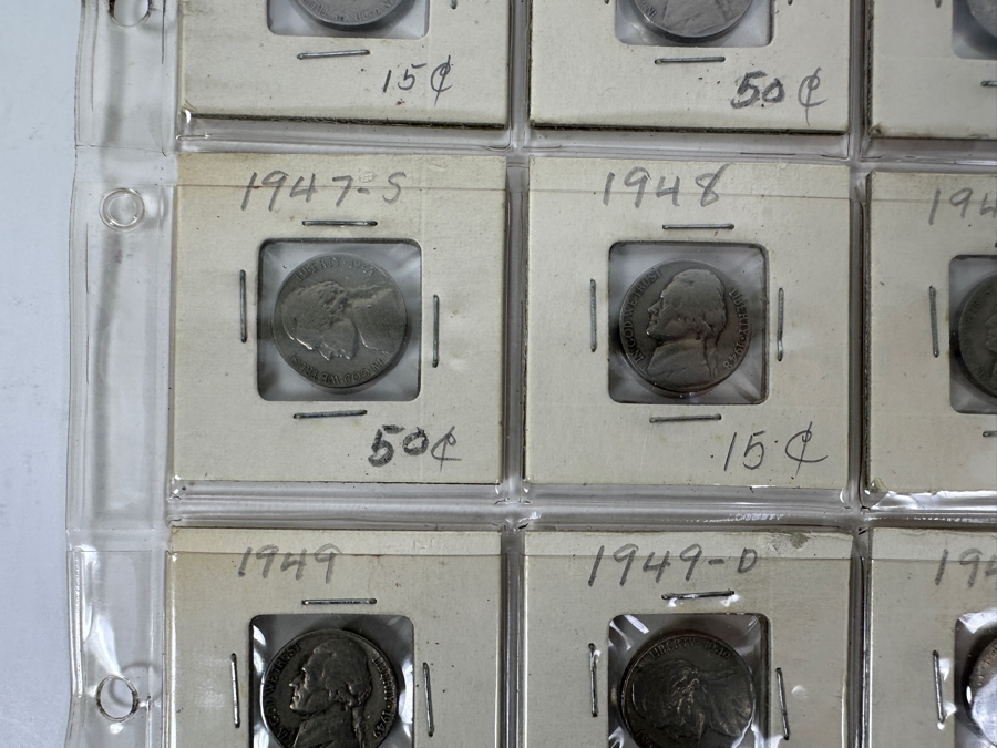 (20) Jefferson Nickel Coins Collection From 1946-1953 - See Photos For Details [Photo 5]
