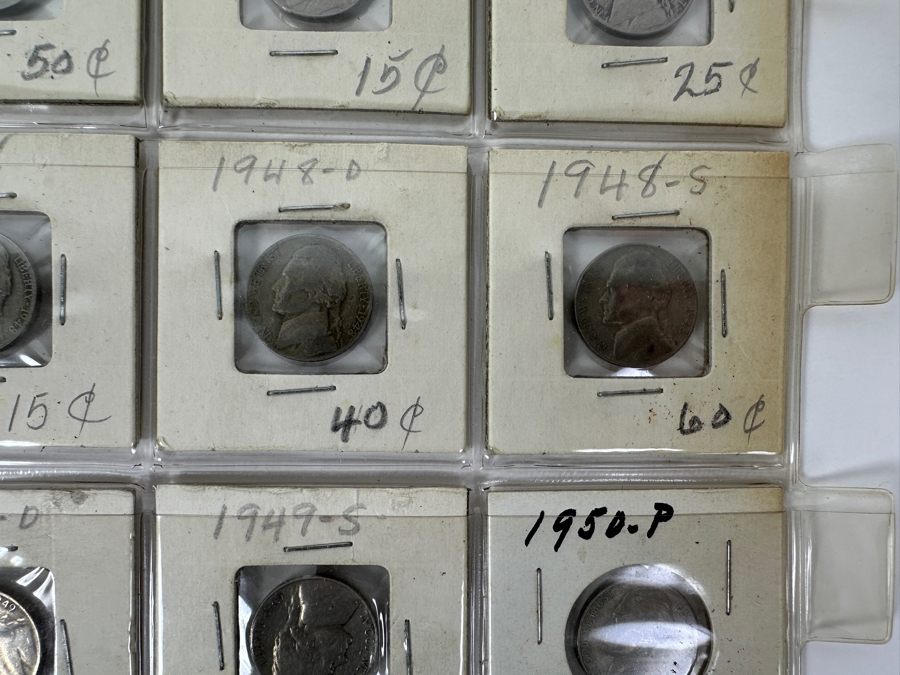 (20) Jefferson Nickel Coins Collection From 1946-1953 - See Photos For Details [Photo 4]