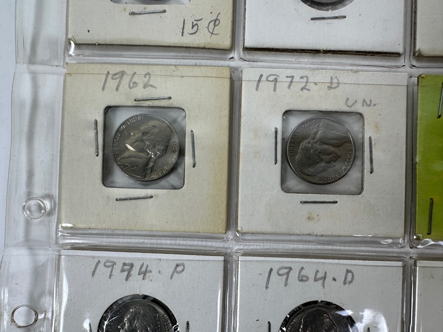 (20) Jefferson Nickel Coins Collection From 1954-1966 - Includes Some Uncirculated Jefferson Nickels - See Photos For Details [Photo 9]