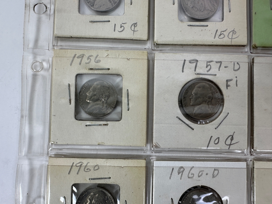 (20) Jefferson Nickel Coins Collection From 1954-1966 - Includes Some Uncirculated Jefferson Nickels - See Photos For Details [Photo 5]