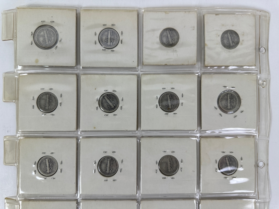 (20) Silver Winged Liberty Head Mercury Dimes Collection From 1939-1945 - See Photos For Details [Photo 13]