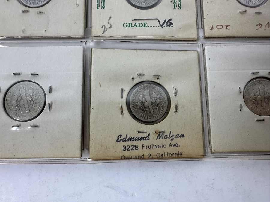 (19) Silver Roosevelt Dimes From 1946-1952 And (1) 1975 Roosevelt Dime - See Photos For Details [Photo 9]