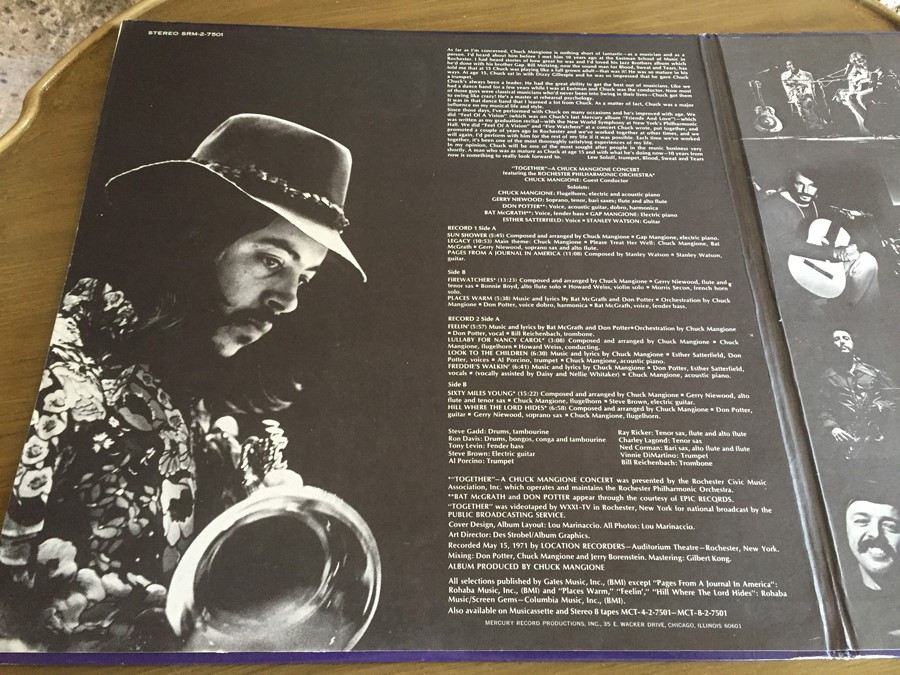 Chuck Mangione & Rochester Philharmonic Orchestra, The - Together: A New Chuck Mangione Concert - Mercury ‎- SRM-2-7501 [Photo 3]