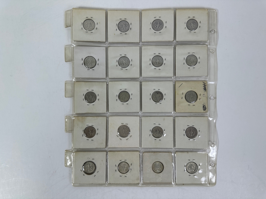 (20) Silver Roosevelt Dimes From 1952-1961 - See Photos For Details [Photo 8]