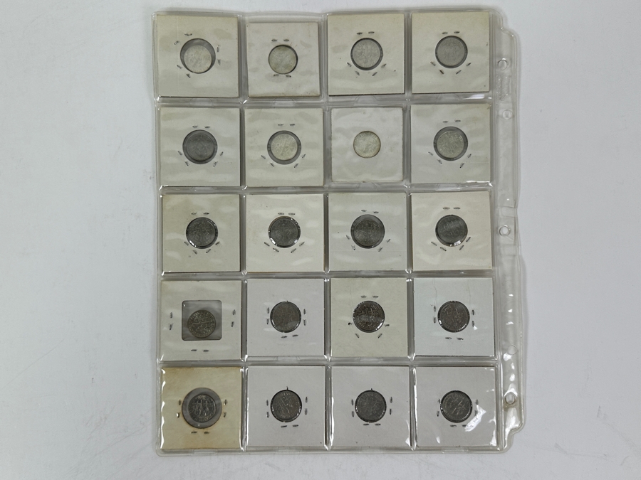 (7) Silver Roosevelt Dimes From 1961-1964 And (13) Roosevelt Dimes From 1965-1973 - See Photos For Details [Photo 8]