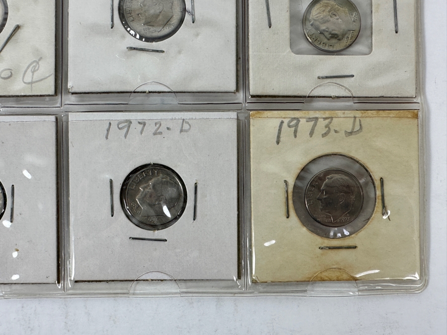 (7) Silver Roosevelt Dimes From 1961-1964 And (13) Roosevelt Dimes From 1965-1973 - See Photos For Details [Photo 7]