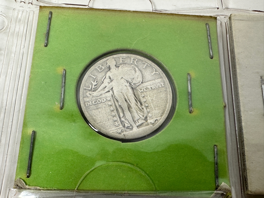 (9) Standing Liberty Silver Quarters Including 1925, 1927 And 1929-D - See Photos For Details [Photo 2]