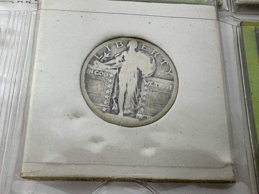 (9) Standing Liberty Silver Quarters Including 1925, 1927 And 1929-D - See Photos For Details [Photo 7]