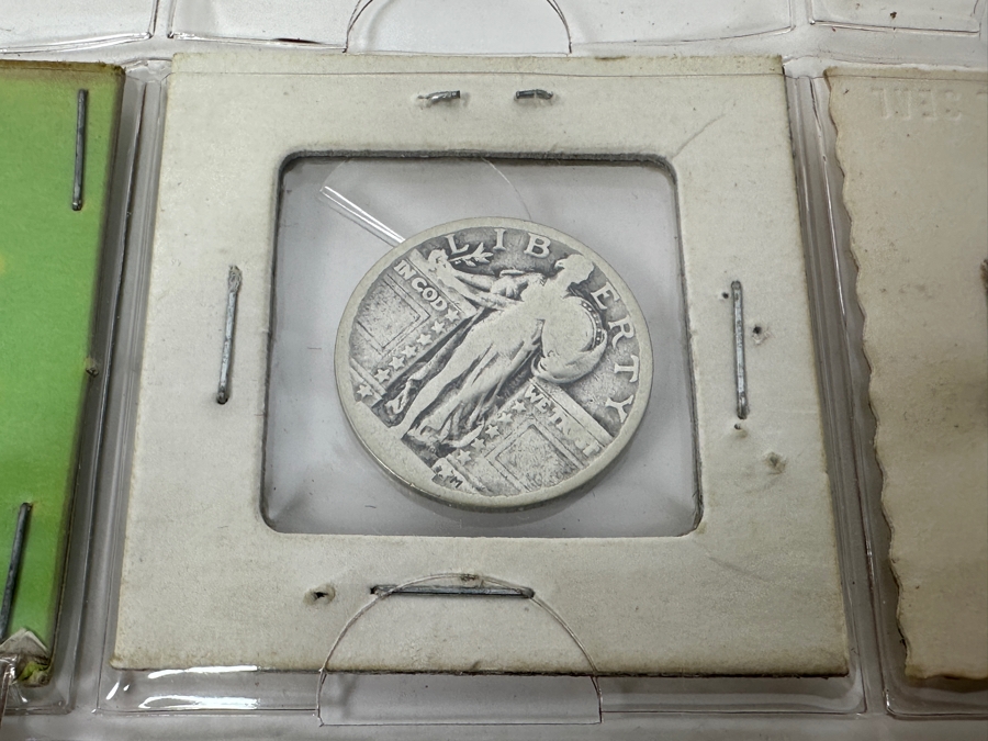 (9) Standing Liberty Silver Quarters Including 1925, 1927 And 1929-D - See Photos For Details [Photo 3]