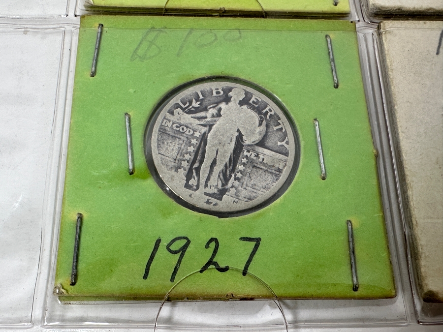 (9) Standing Liberty Silver Quarters Including 1925, 1927 And 1929-D - See Photos For Details [Photo 11]