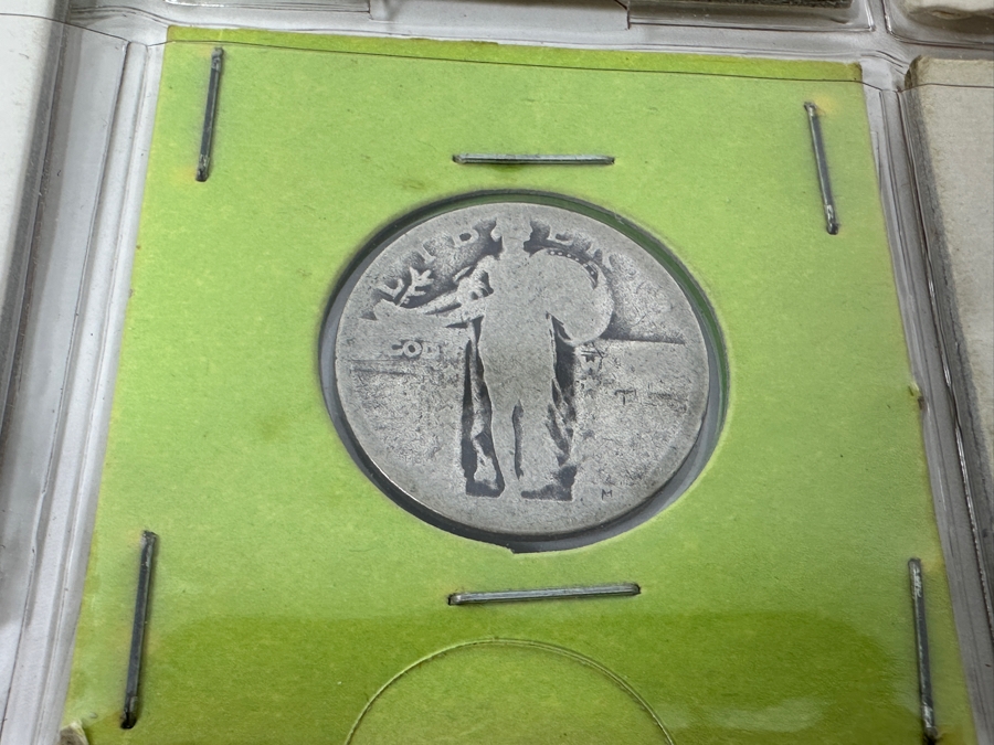 (9) Standing Liberty Silver Quarters Including 1925, 1927 And 1929-D - See Photos For Details [Photo 8]