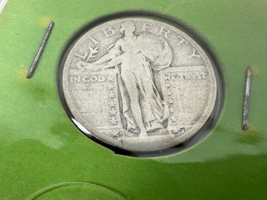 (9) Standing Liberty Silver Quarters Including 1925, 1927 And 1929-D - See Photos For Details [Photo 6]