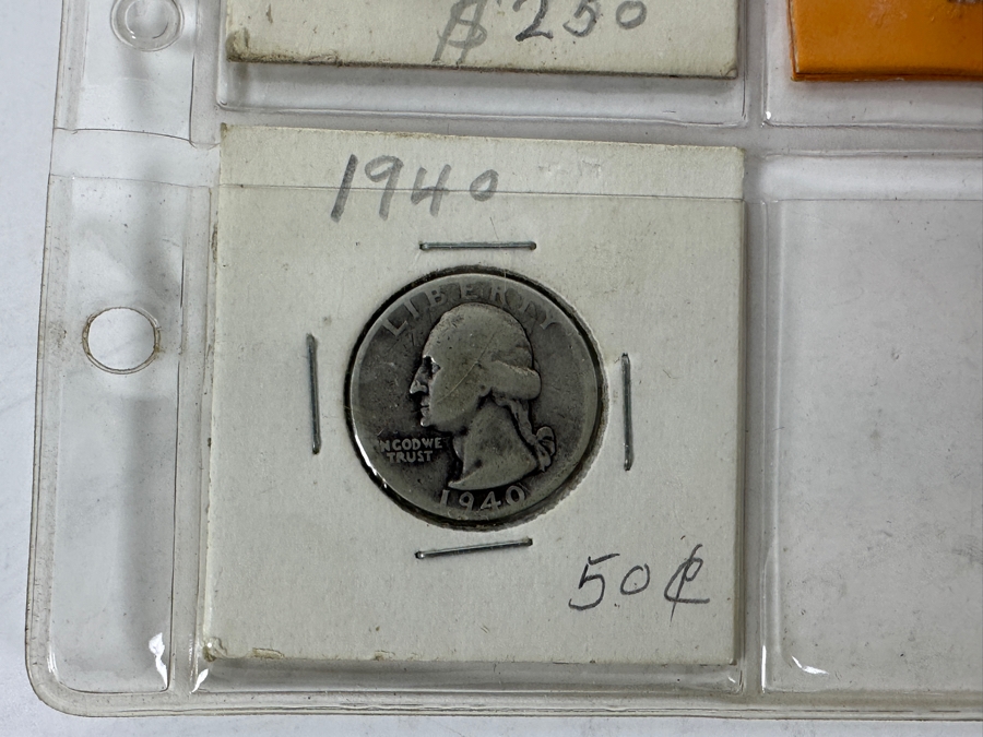 (13) Silver Washington Quarters From 1934-1941 Including 1935-S, 1936-D, 1938, 1938-S, 1939-D And 1940-S - See Photos For Details [Photo 12]