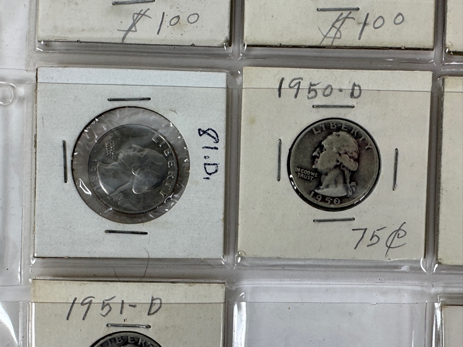 (19) Silver Washington Quarters From 1948-1955 - See Photos For Details [Photo 10]