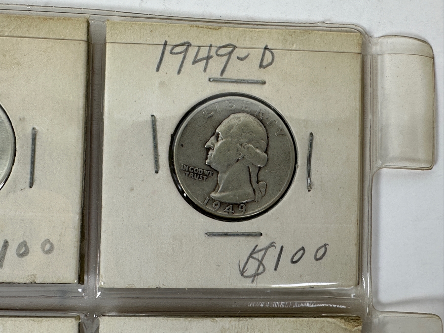 (19) Silver Washington Quarters From 1948-1955 - See Photos For Details [Photo 8]