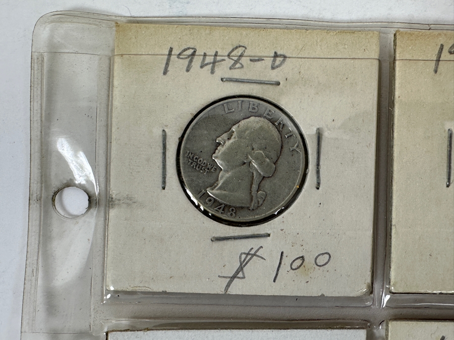 (19) Silver Washington Quarters From 1948-1955 - See Photos For Details [Photo 2]