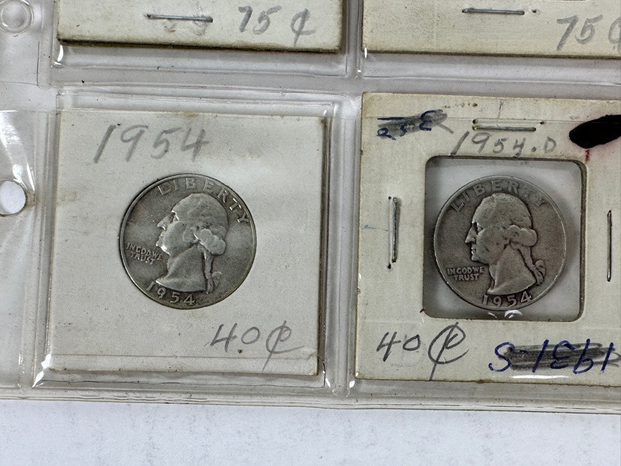 (19) Silver Washington Quarters From 1948-1955 - See Photos For Details [Photo 16]