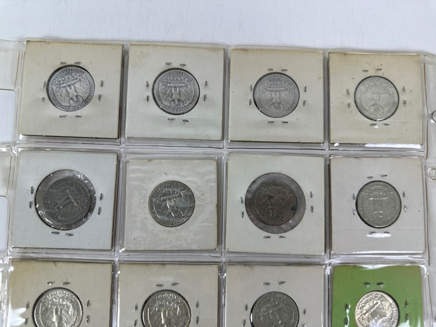 (10) Silver Washington Quarters From 1956-1964 And (10) Washington Quarters From 1966-1980 - See Photos For Details [Photo 13]