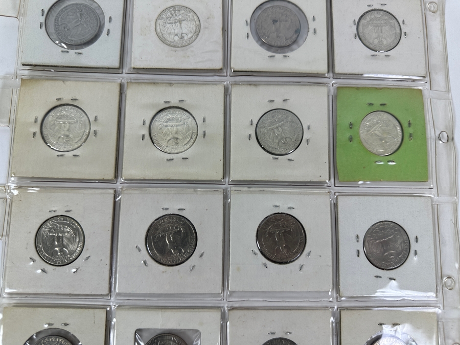 (10) Silver Washington Quarters From 1956-1964 And (10) Washington Quarters From 1966-1980 - See Photos For Details [Photo 14]